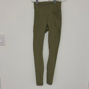 Lululemon Fine Force High Rise Tight Leggings Bronze Green